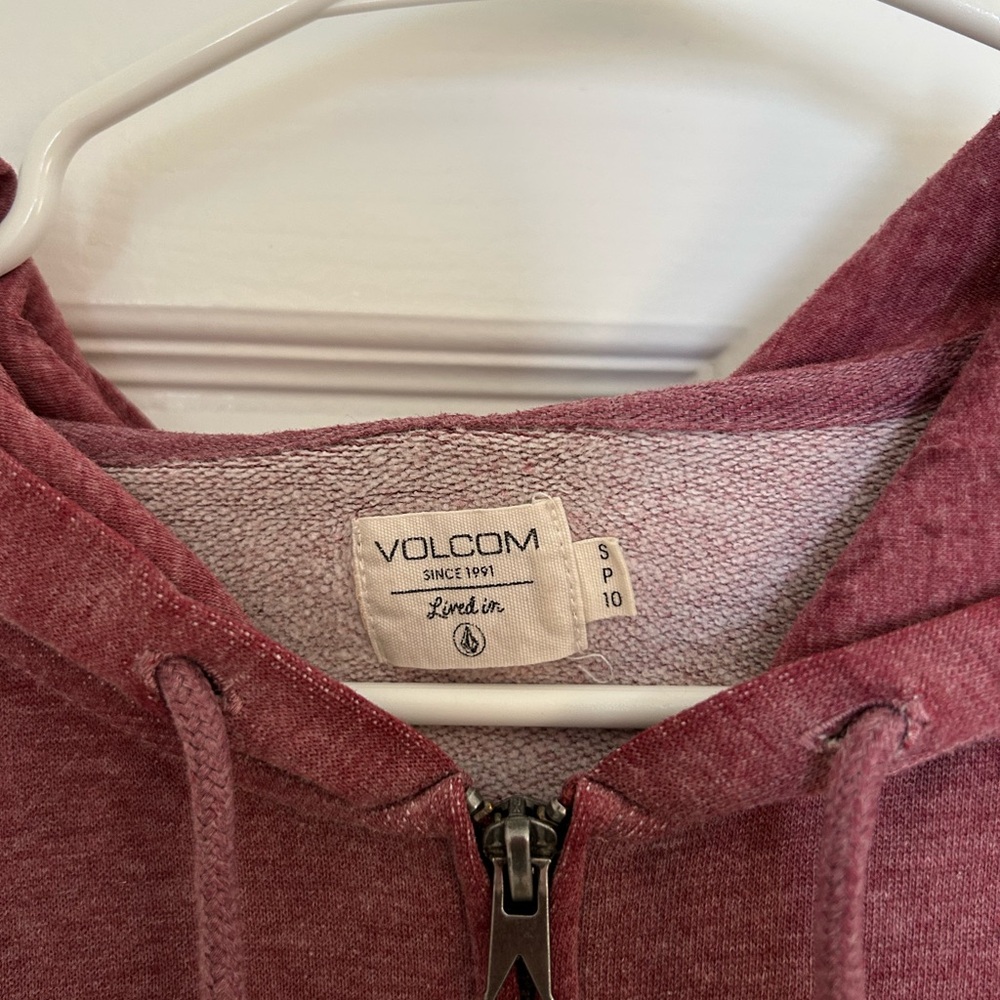 Volcom Dusty Maroon Full-Zip Hoodie - Picture 3 of 4